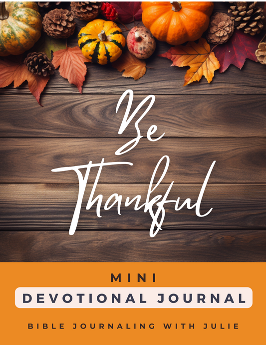 9 Day Devotional Journal - Be Thankfull